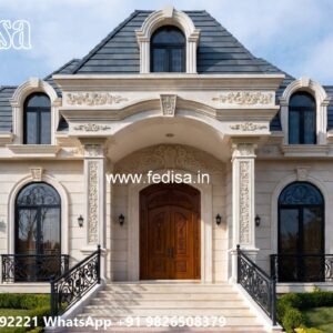 Front Yard Classic Home House Outside Design No-11945
