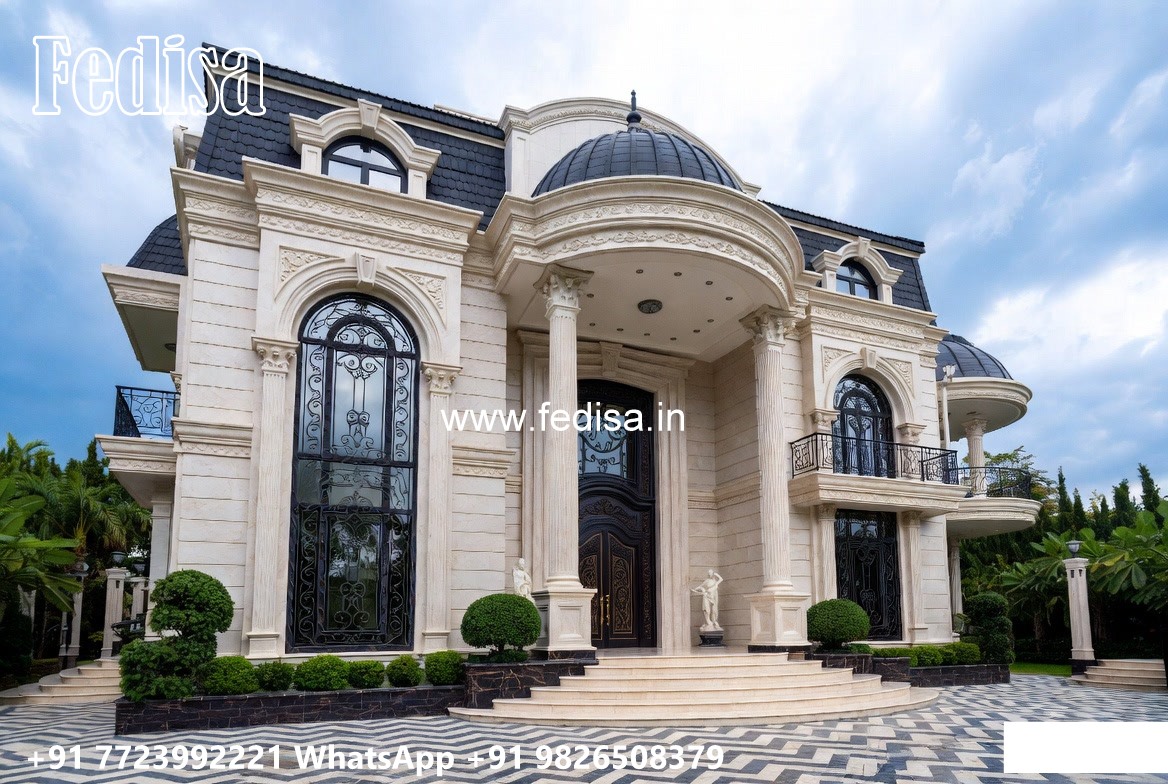 Neoclassical Villa Facade Modern Building Design No-11966