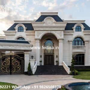 House With Columns Exterior 3 Floor House Plan No-12016